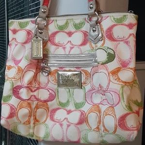 Coach Poppy Dream C Glam Tote SHOPPER Handbag